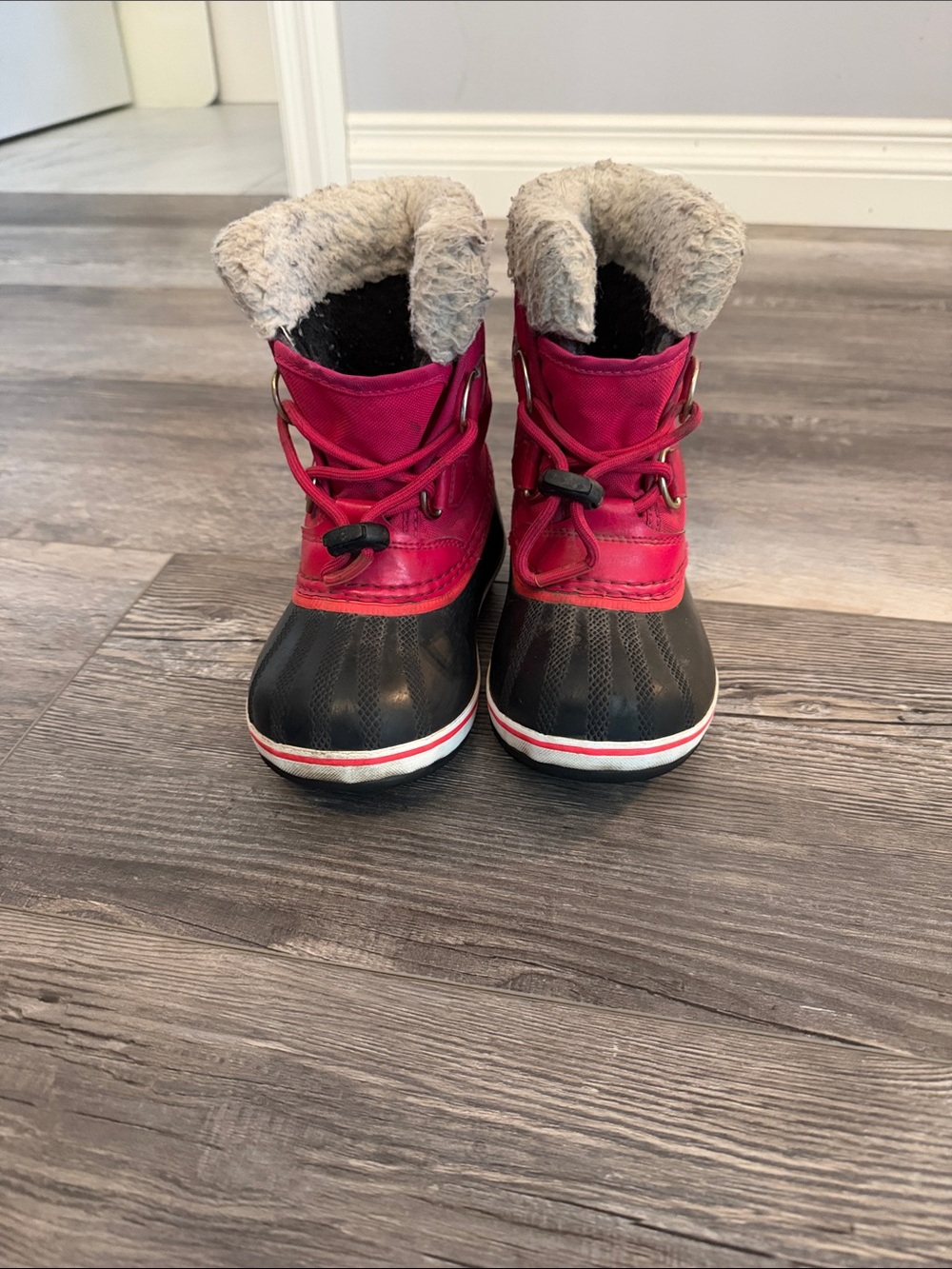 Sorel Kids Waterproof Winter Boots - Pink/Black